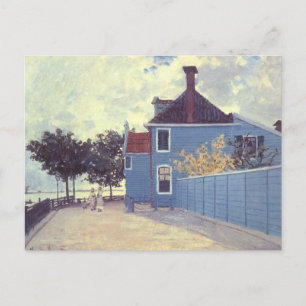 Blue House i Zaandam av Claude Monet Vykort