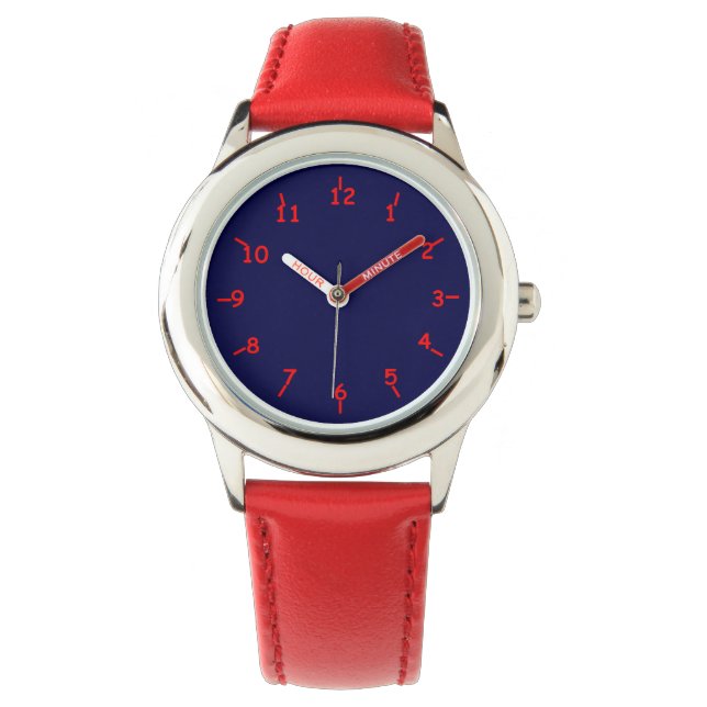 Blue Hue Red också Armbandsur (Framsida)