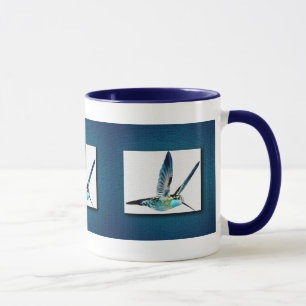 Blue Hummingbird Mugg