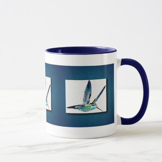 Blue Hummingbird Mugg (Höger)