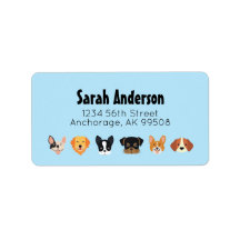 Blue Hund Birthday Låt oss Pawty