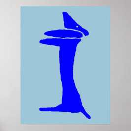 Blue Hund Dachshund Poster