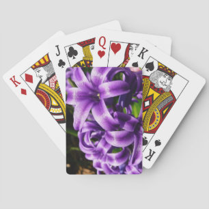 Blue Hyacint II Vår Blommigt Casinokort
