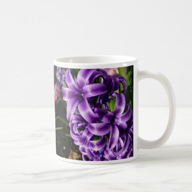 Blue Hyacint II Vår Blommigt Kaffemugg (Höger)