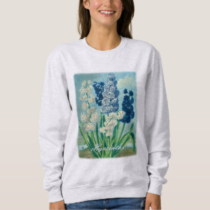 Blue Hyacinths Vintage Botanical Art T Shirt