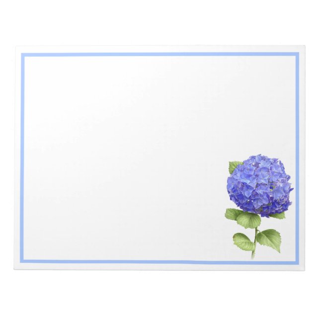 Blue Hydrangea Anteckningsblock (Framsida)