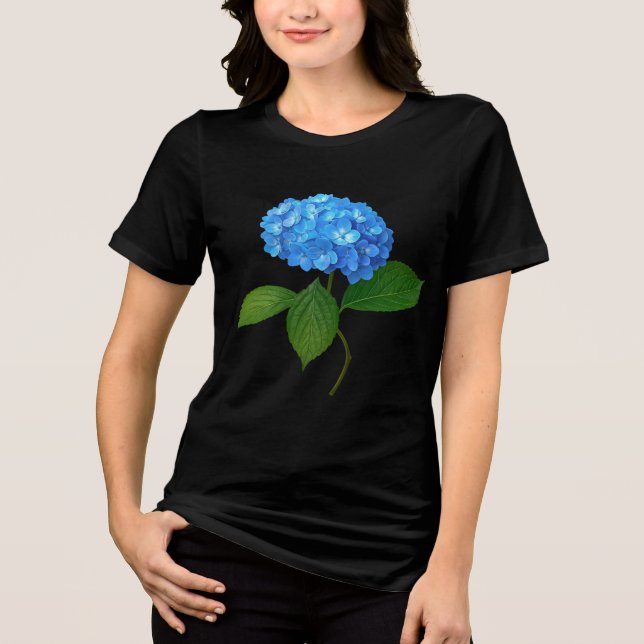 Blue Hydrangea Blommigt Tee (Framsida)