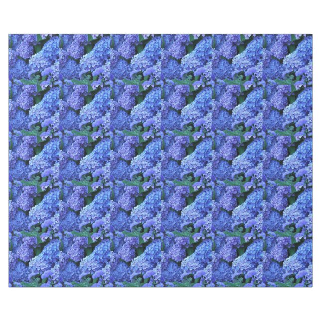Blue Hydrangea Blommönster Presentpapper (Platt)