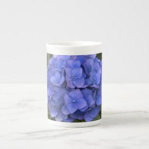 Blue Hydrangea Bone China Mugg Benporslin Mugg