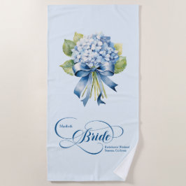 Blue Hydrangea Bouquet Brides Bachelorette