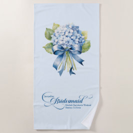 Blue Hydrangea Bouquet Bridesmaid Bachelorette