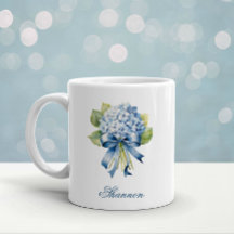 Blue Hydrangea Bouquet Bridesmaid