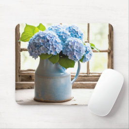 Blue Hydrangea Bouquet in Window Musmatta