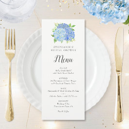 Blue Hydrangea Bouquet Möhippa Menu Meny