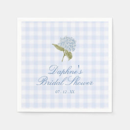 Blue Hydrangea Bridal Shower Pappersservett