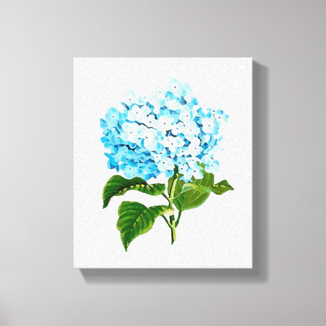 Blue Hydrangea Canvastryck (Framsida)