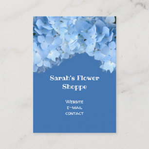 Blue Hydrangea Feminine Affärskort Visitkort