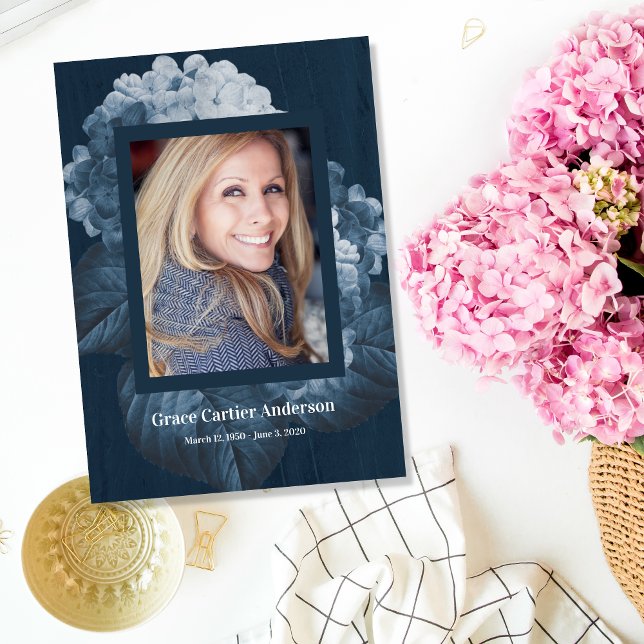 Blue Hydrangea Firande of Life Programme Program (Skapare uppladdad)