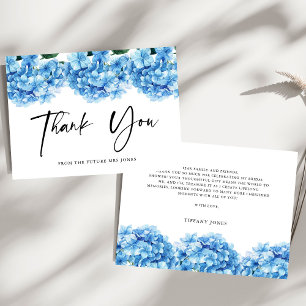 Blue Hydrangea Floral Bridal Shower Tack