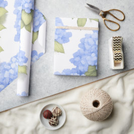 Blue Hydrangea Floral Wrapping Paper – Boutique  Presentpapper