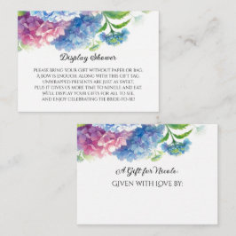 Blue Hydrangea Flowers Botaniska Möhippan Tilläggskort