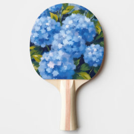 Blue Hydrangea Flowers Watercolor Floral Pingisracket