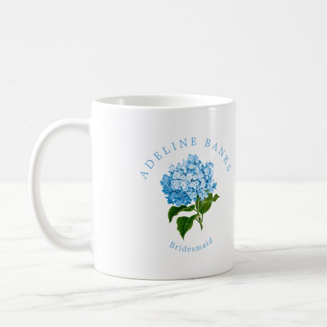 Blue Hydrangea Grand Millennium Bridesmaid Kaffemugg (Vänster)