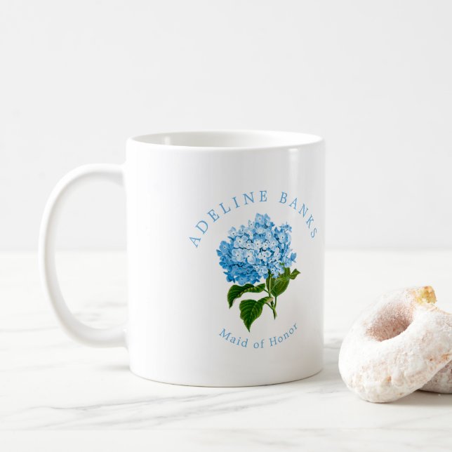 Blue Hydrangea Grand Millennium Maid of honor Kaffemugg (Med munk)