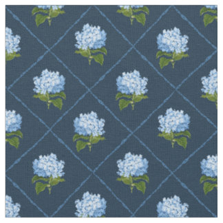 Blue Hydrangea GrandMillennium Navy Blue Tyg