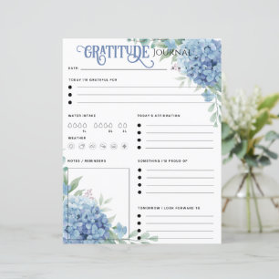 Blue Hydrangea Gratitude Journal Pappra Lakan