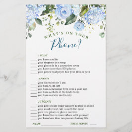 Blue Hydrangea Greenery Möhippa Game