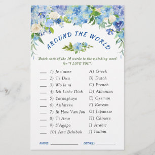 Blue Hydrangea Greenery Möhippa Game
