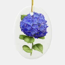 Blue Hydrangea Julgransprydnad Keramik