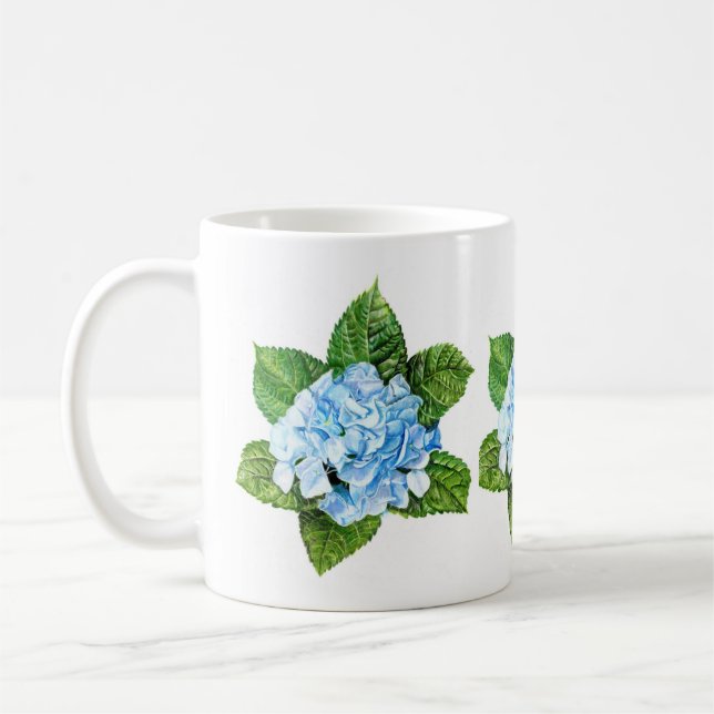 Blue Hydrangea Kaffemugg (Vänster)