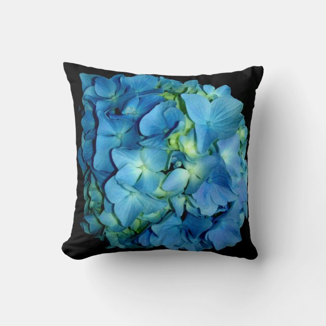 Blue Hydrangea Kudde (Framsida)