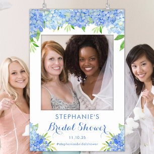 Blue Hydrangea Möhippa Photo Prop Poster