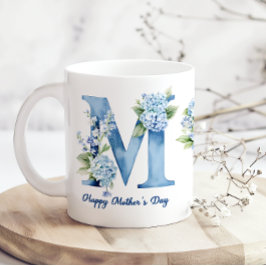Blue Hydrangea Mothers Day Coffee Mug Kaffemugg