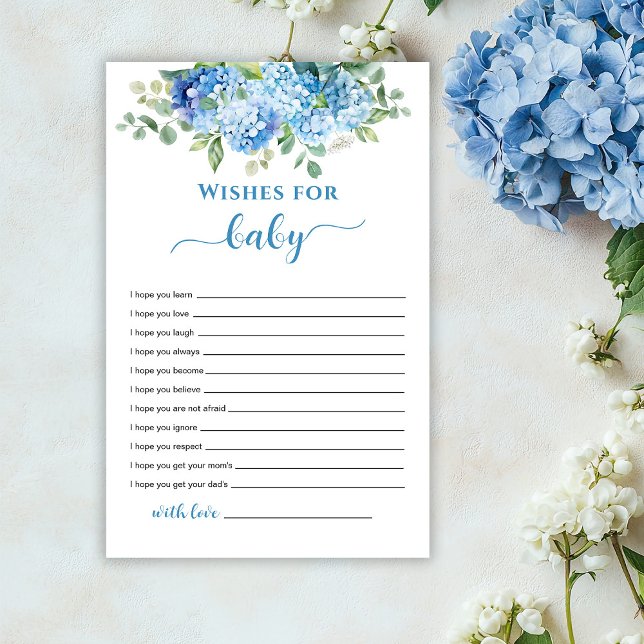 Blue Hydrangea Önskemål för baby-vilt (Skapare uppladdad)