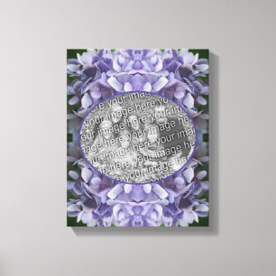 Blue Hydrangea Petals Skapar ditt eget foto Canvastryck
