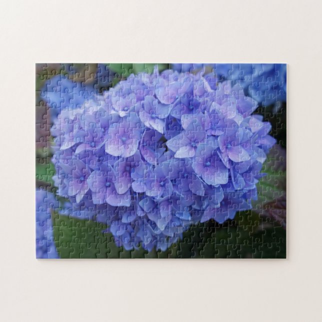 Blue Hydrangea Pussel (Horisontell)