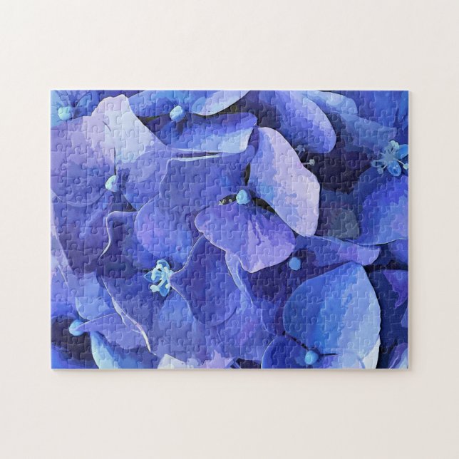 BLUE HYDRANGEA PUSSEL (Horisontell)