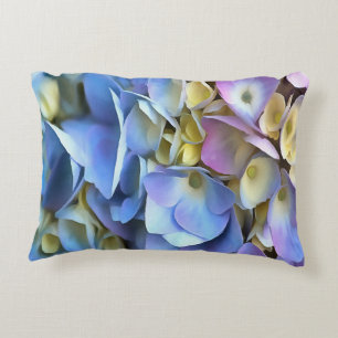 Blue Hydrangea Shrub Artistic Bossom Prydnadskudde