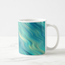 Blue Hydrangea Vågigt Struktur Kaffemugg