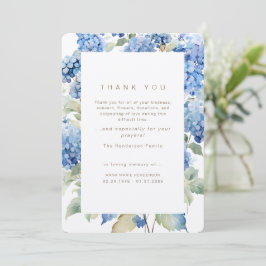 Blue Hydrangeas Bereavement Funeral Tack
