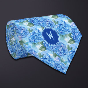 Blue Hydrangeas Blommigt Slips