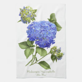 Blue Hydrangeas Kökshandduk