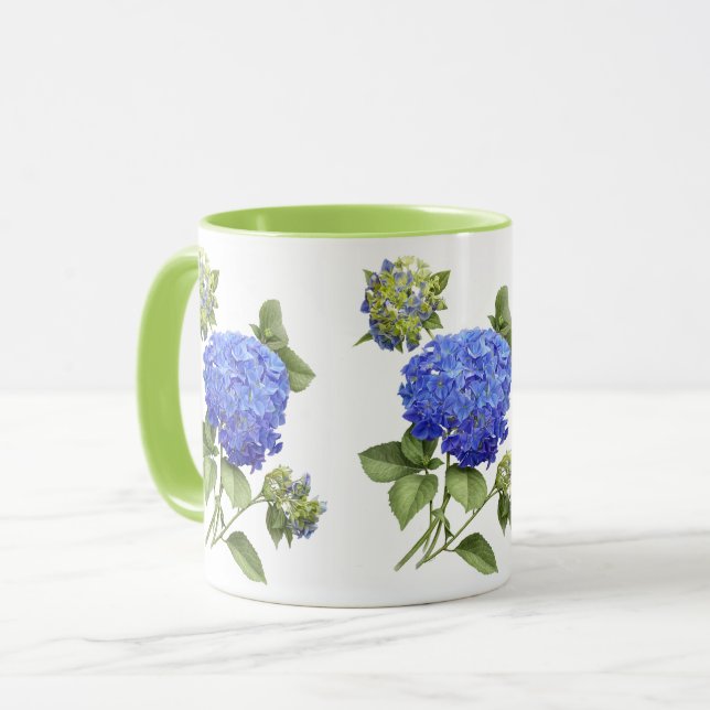 Blue Hydrangeas Mugg (Framsida vänster)