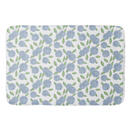 Blue Hydrangeas Preppy Coastal New England Badrumsmatta