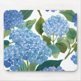 Blue Hydrangeas | Snygg Blommigt Bush Musmatta