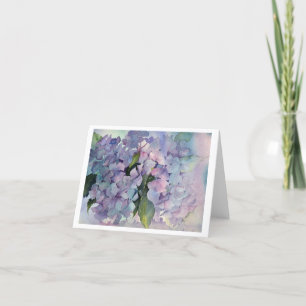 Blue Hydrangeas Tack Kort